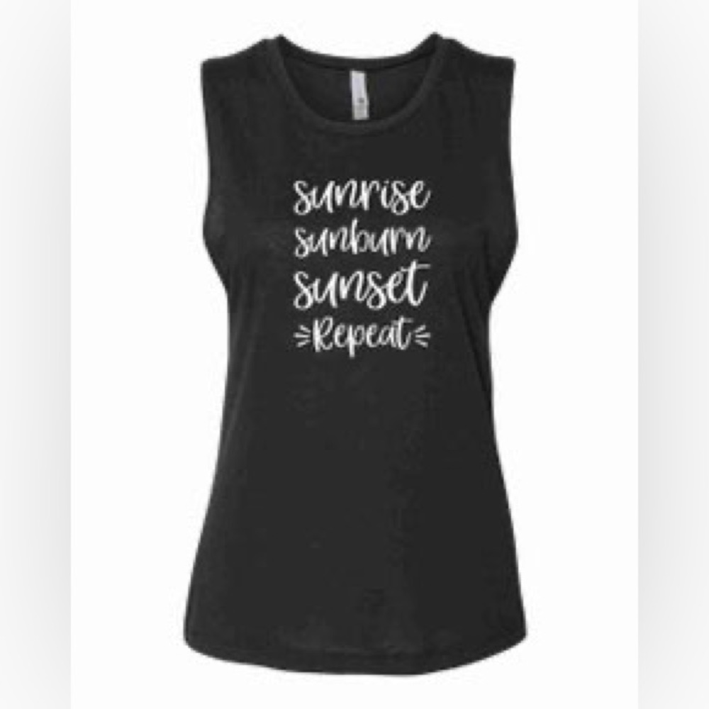 Sunrise Sunburn Sunset Repeat  Tank